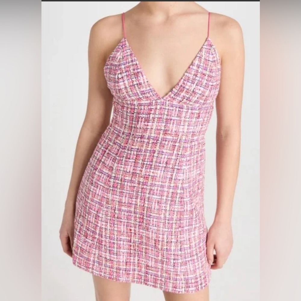 House of Harlow / Revolve Pink Tweed Dress